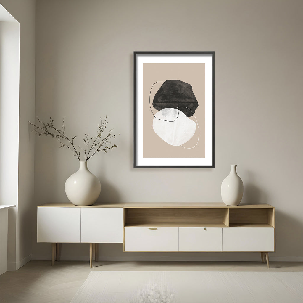 "Cosmic Abstract" Framed Print Wall Art