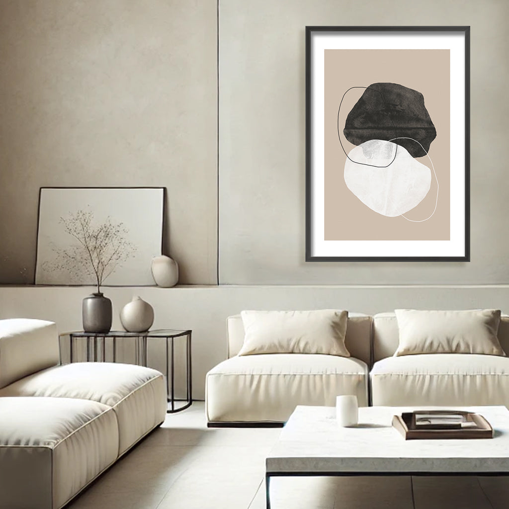 "Cosmic Abstract" Framed Print Wall Art
