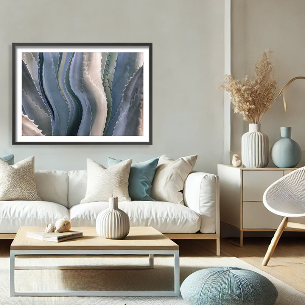 "Sonoma Summertime Roadside Abstract" Framed Print Wall Art