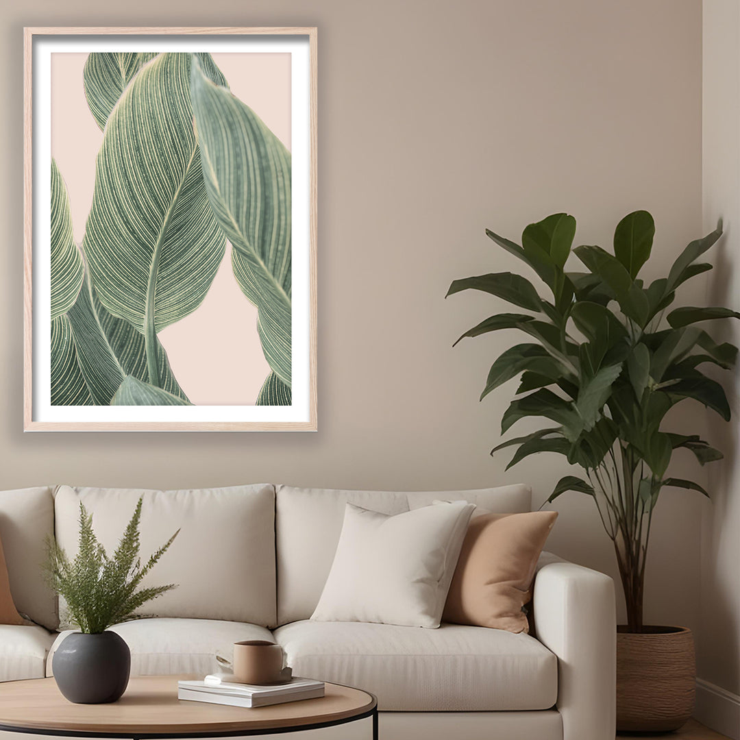 "Calla Leaf" Framed Print Wall Art