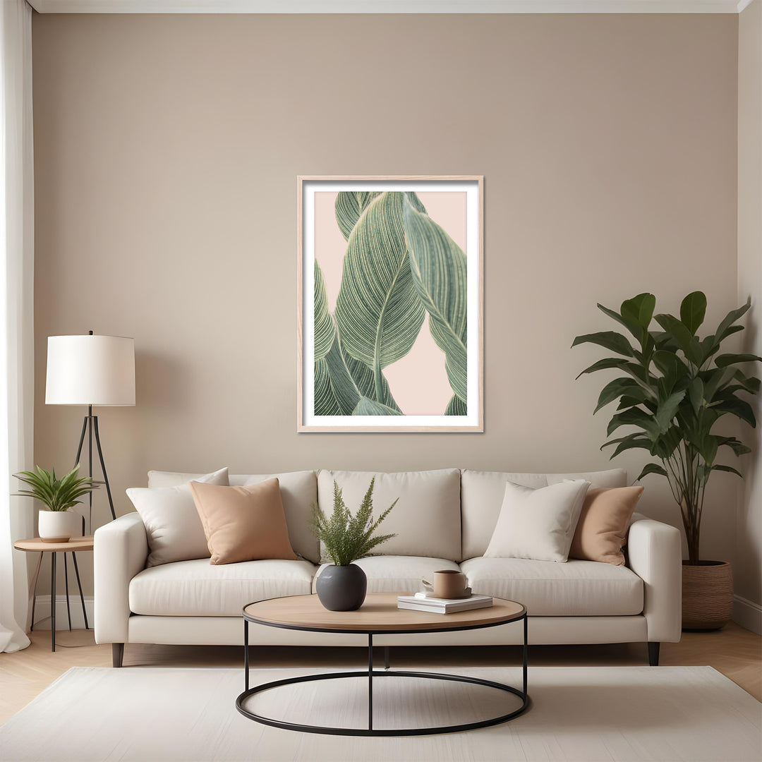"Calla Leaf" Framed Print Wall Art