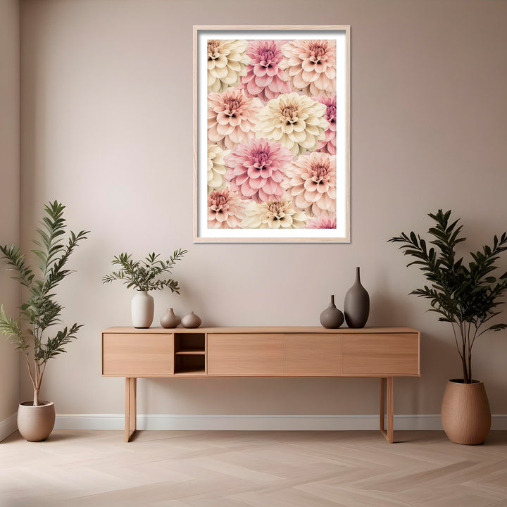 "Dahlia" Framed Print Wall Art
