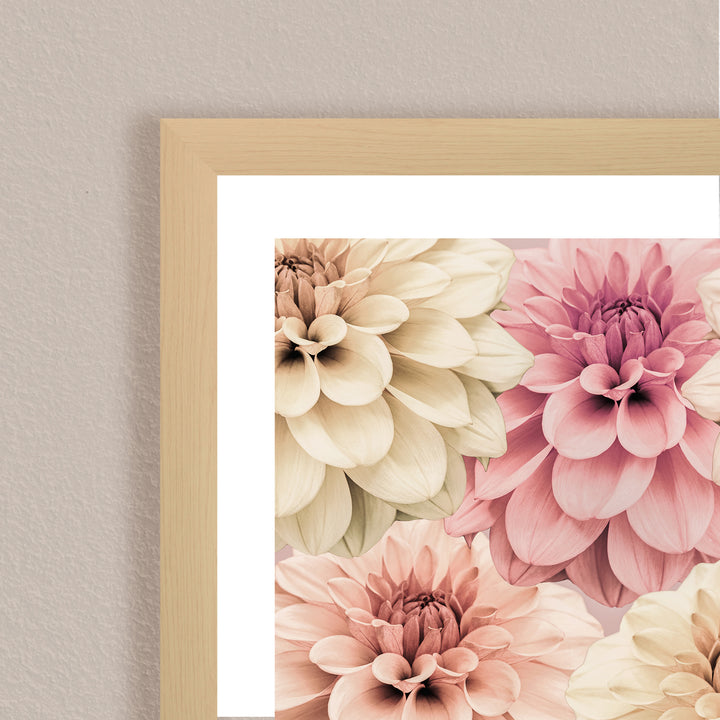 "Dahlia" Framed Print Wall Art