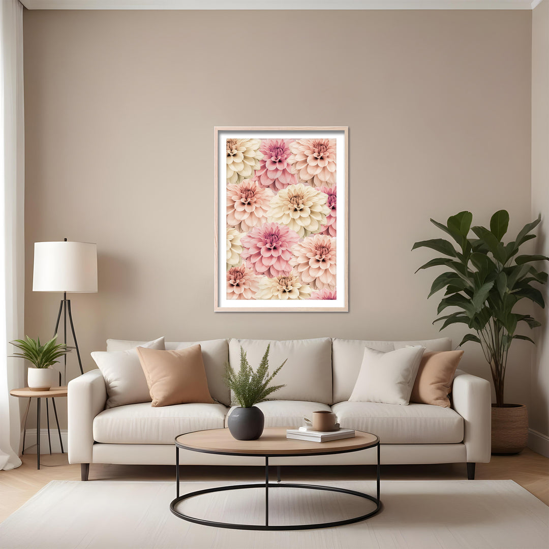 "Dahlia" Framed Print Wall Art