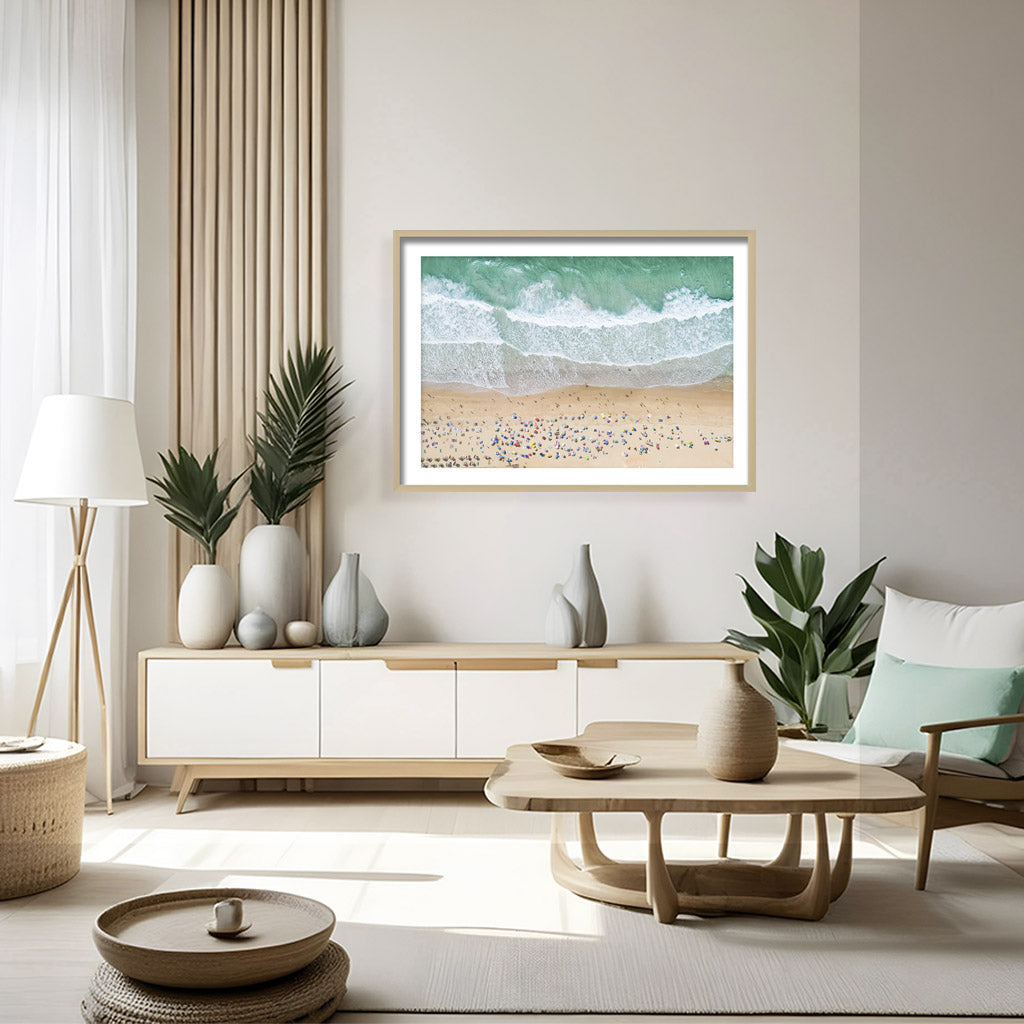 "Summer Beach" Framed Print Wall Art
