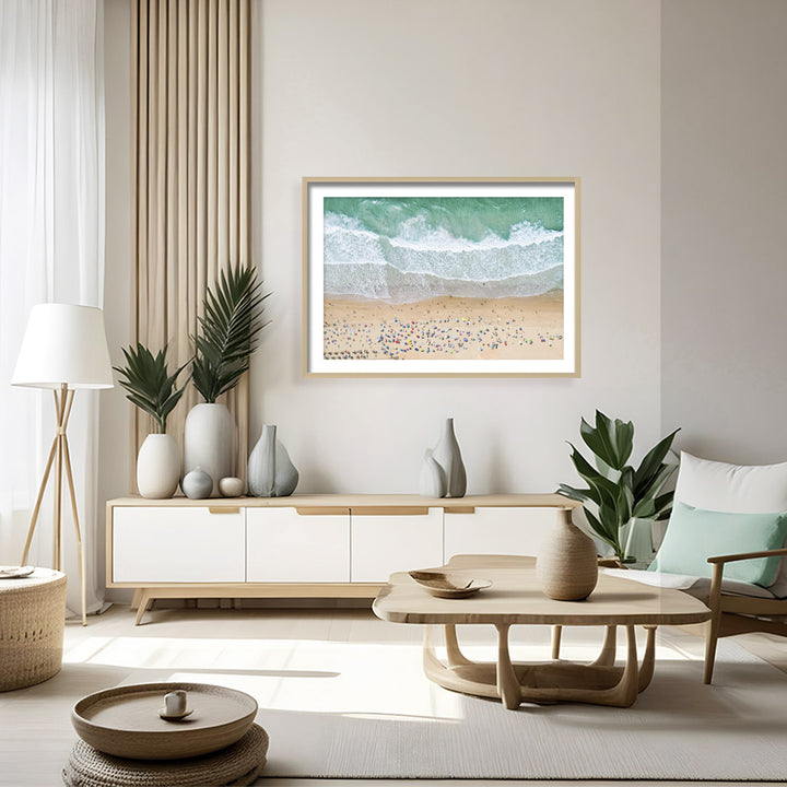 "Summer Beach" Framed Print Wall Art