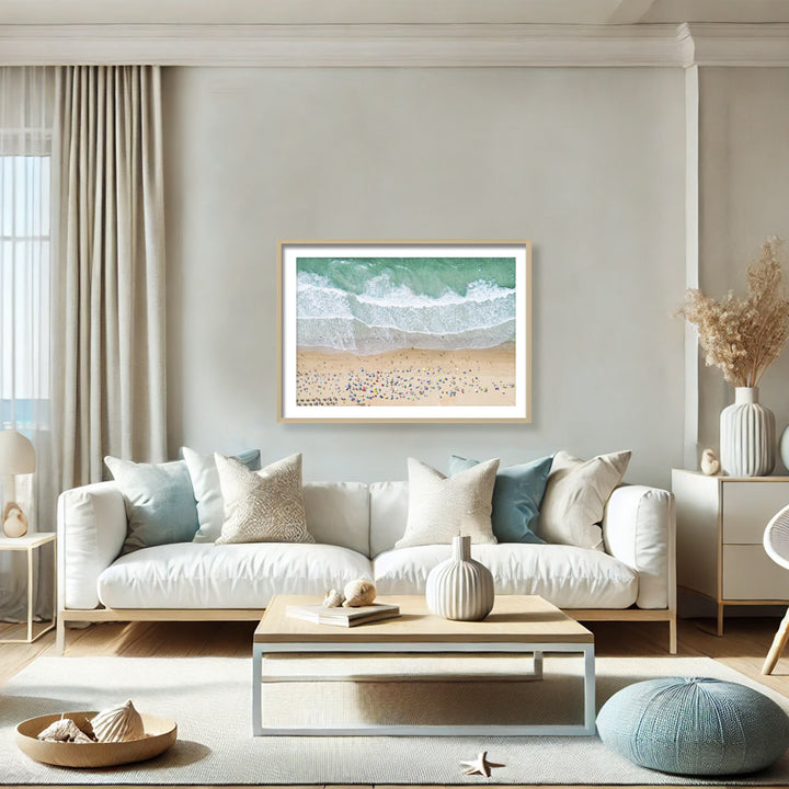 "Summer Beach" Framed Print Wall Art