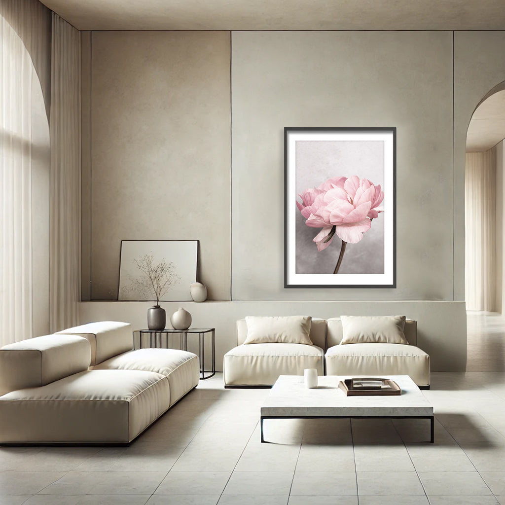 "Peony" Framed Print Wall Art