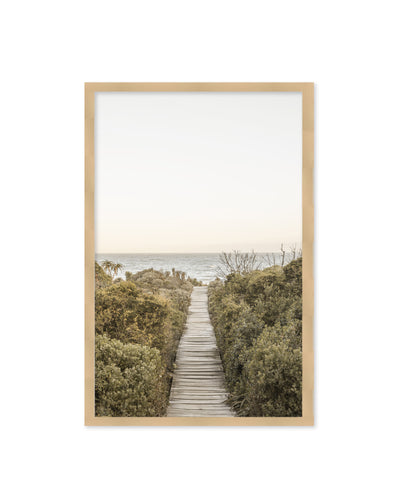 "Boardwalk" Framed Textured Wall Art