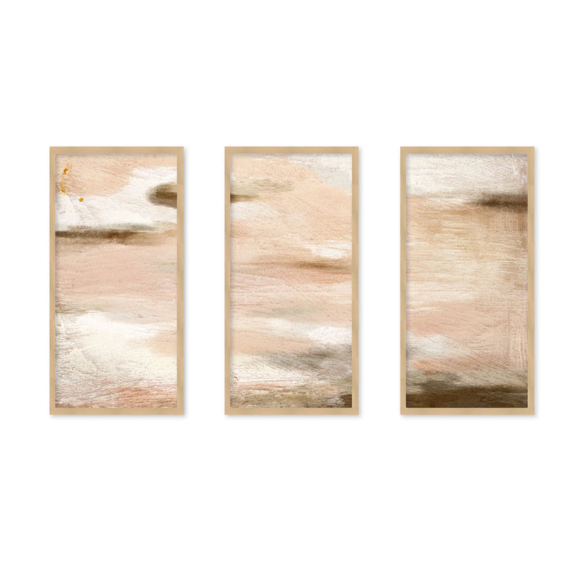 "Sophie" Set of Three Framed Textured Wall Art