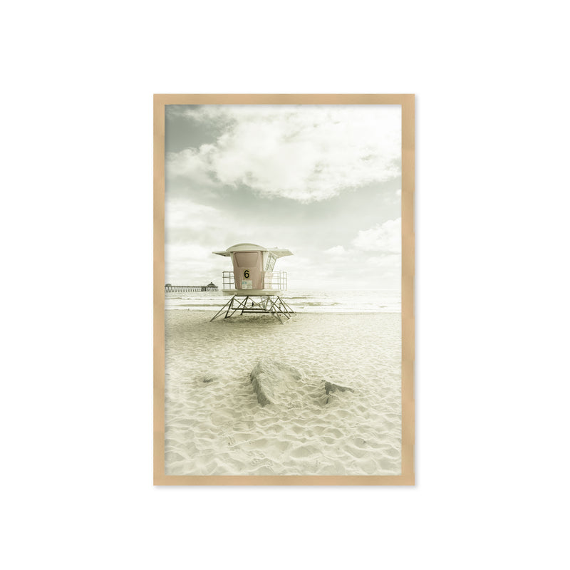 " Vintage Imperial Beach" Framed Textured Wall Art