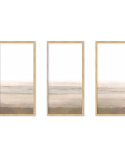 "Sleep" Set of Three Framed Textured Wall Art