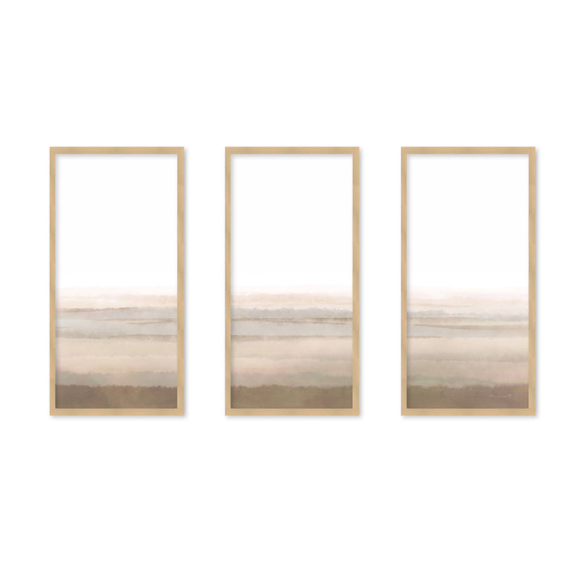 "Sleep" Set of Three Framed Textured Wall Art