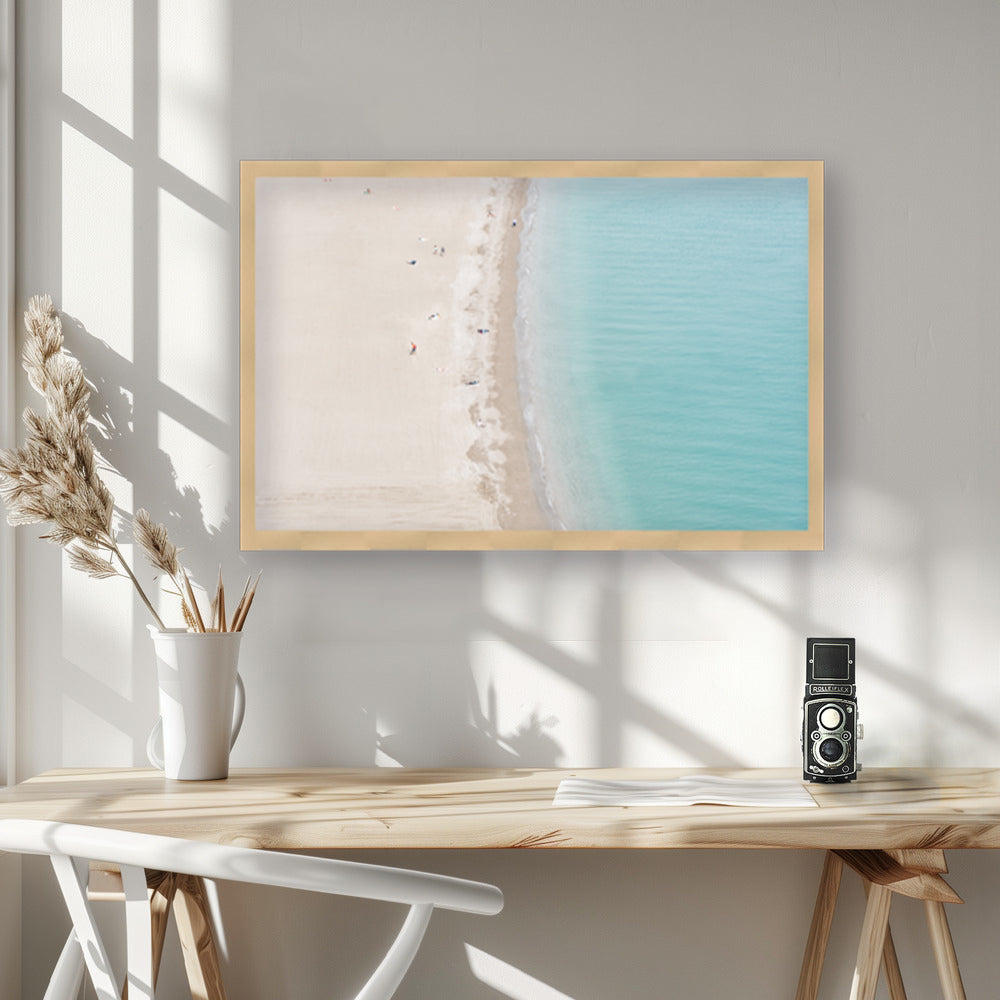 "Beach Life Italy #1" Framed Textured Wall Art