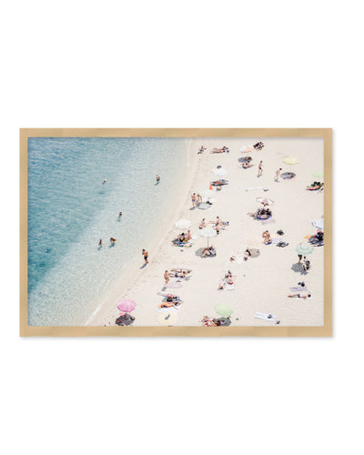 "Beach Life Italy #2" Framed Textured Wall Art