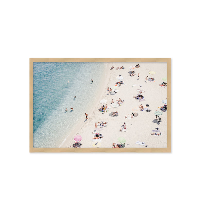 "Beach Life Italy #2" Framed Textured Wall Art