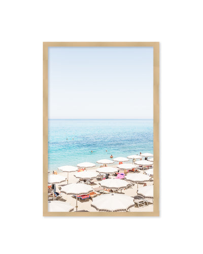 "Beach in Tropea" Framed Textured Wall Art