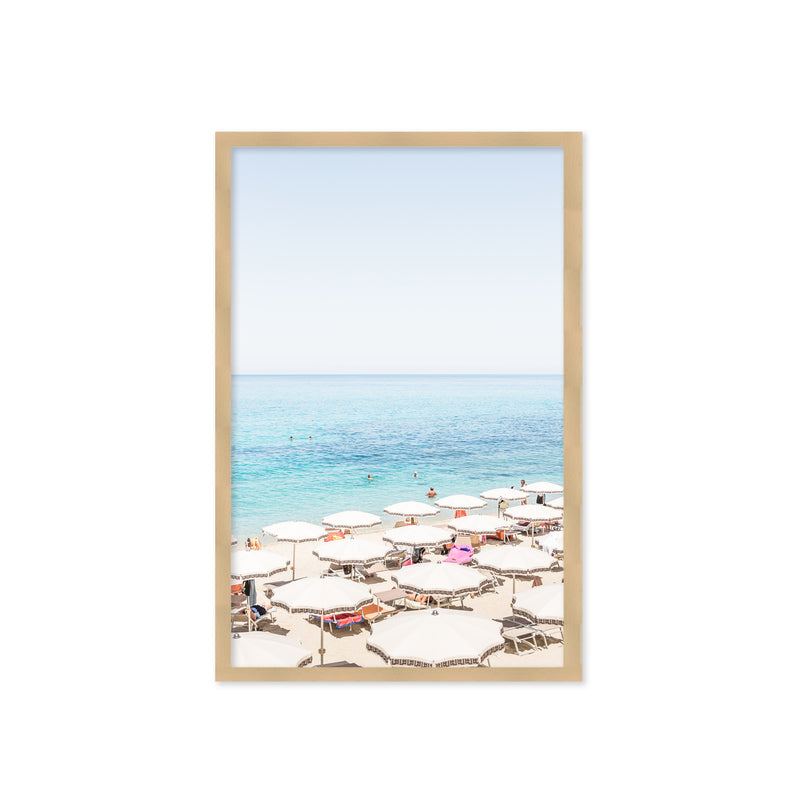 "Beach in Tropea" Framed Textured Wall Art