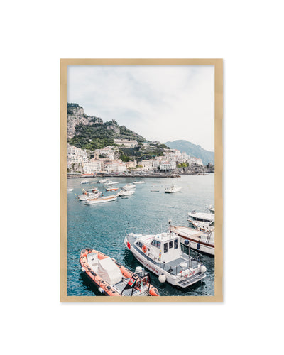 "Amalfi coast" Framed Textured Wall Art