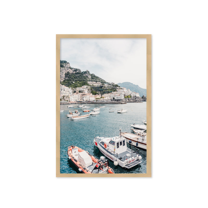 "Amalfi coast" Framed Textured Wall Art