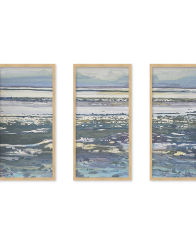"Back To Abstract" Set of Three Framed Textured Wall Art