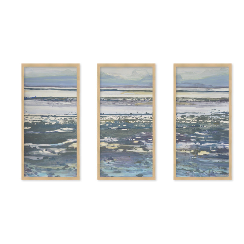 "Back To Abstract" Set of Three Framed Textured Wall Art