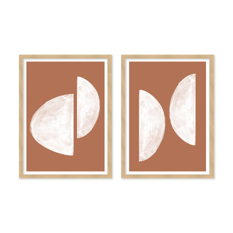 "Balance and Simplicity" Set of Two Framed Textured Wall Art