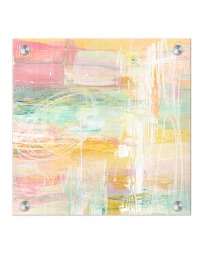 "Amber Honey Peach" Acrylic Wall Art