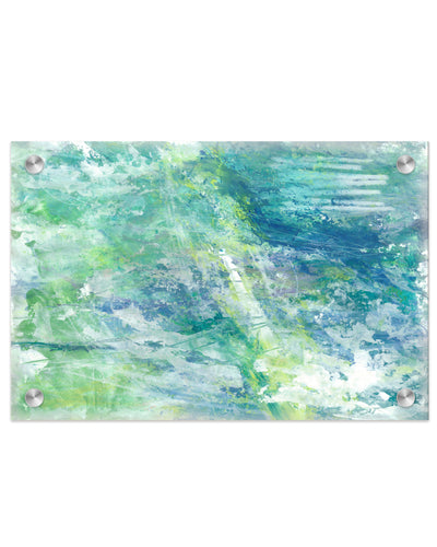 "Cool Aqua Ocean Reef" Acrylic Wall Art