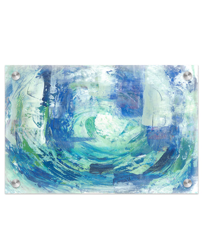"Calming Blue Spa" Acrylic Wall Art