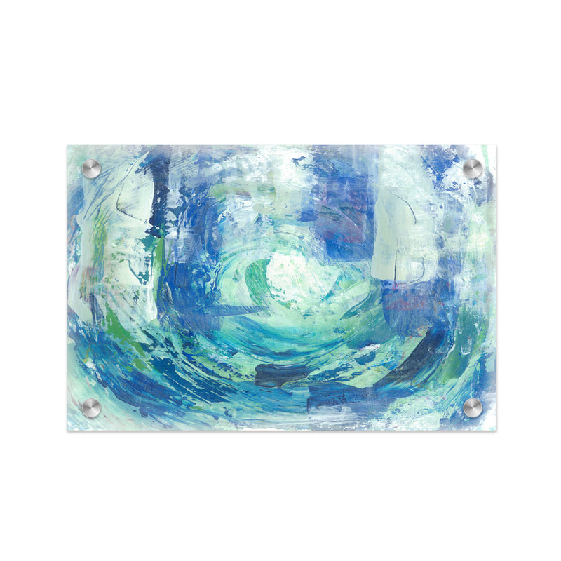 "Calming Blue Spa" Acrylic Wall Art