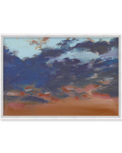 "Asbury Park Sunset"Framed Embellished Canvas Wall Art