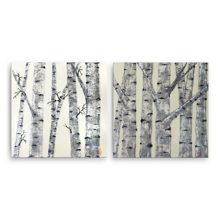 "Monoscape XXVI" Canvas Wall Art Set Karen Biery