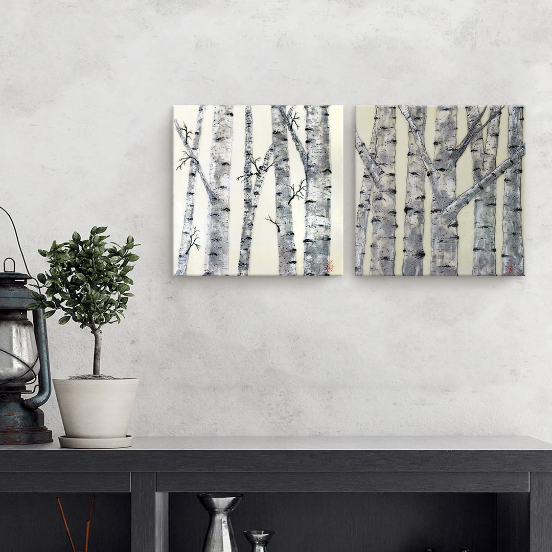 "Monoscape XXVI" Canvas Wall Art Set Karen Biery