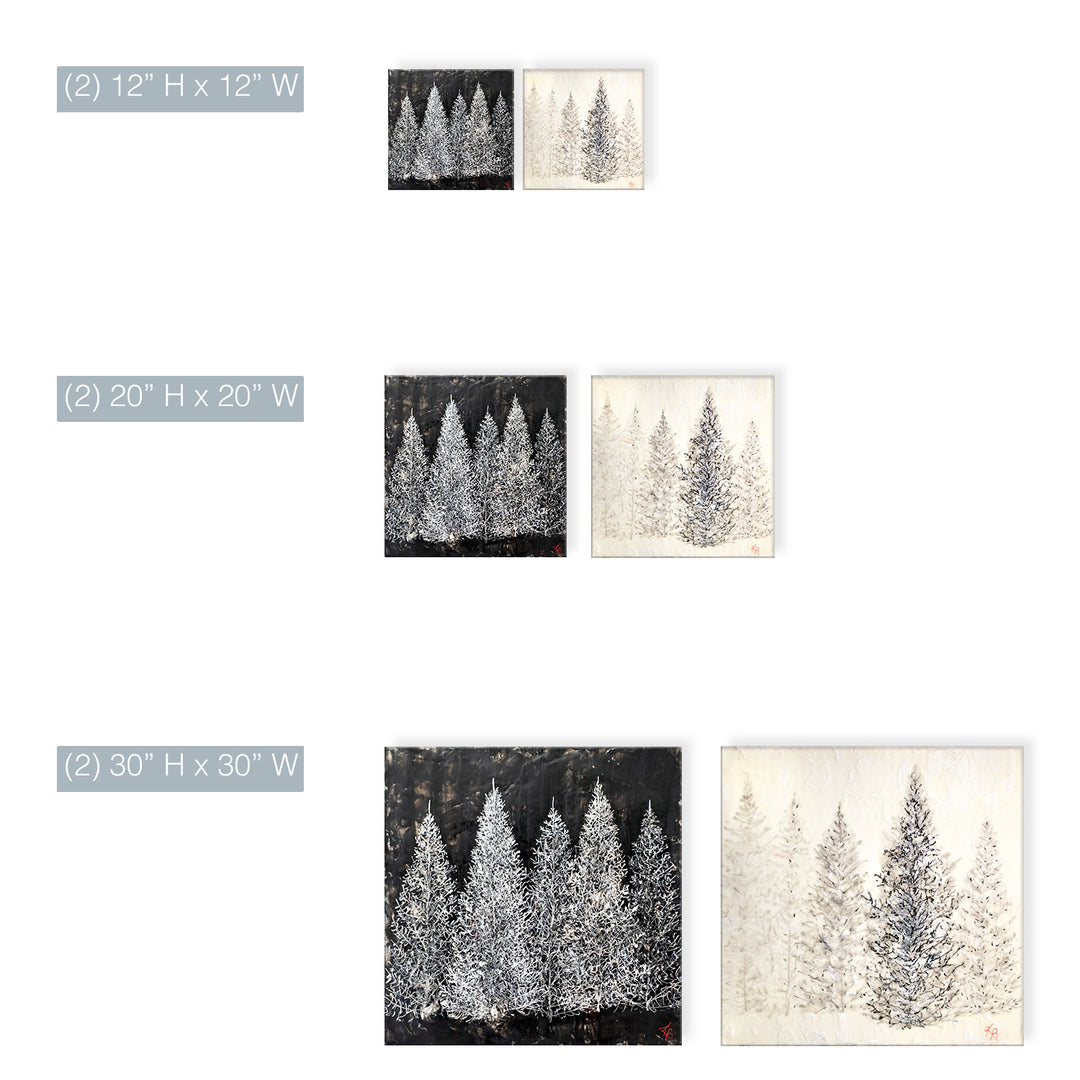 "Monoscape XXVII" Canvas Wall Art Set Karen Biery