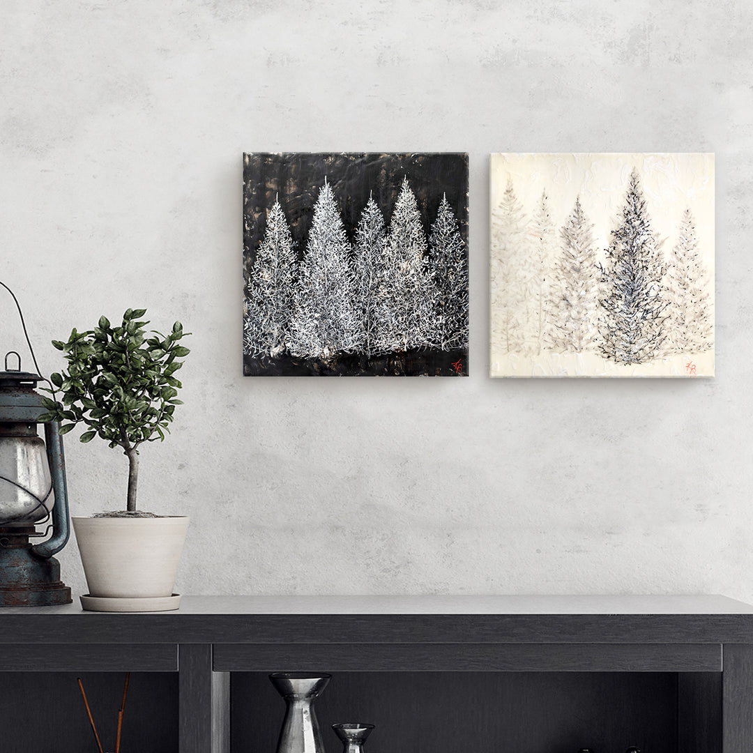 "Monoscape XXVII" Canvas Wall Art Set Karen Biery