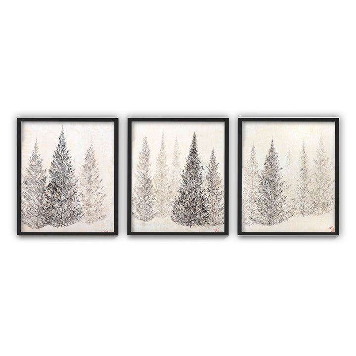 "Monoscape XXVIII" Canvas Wall Art Set Karen Biery