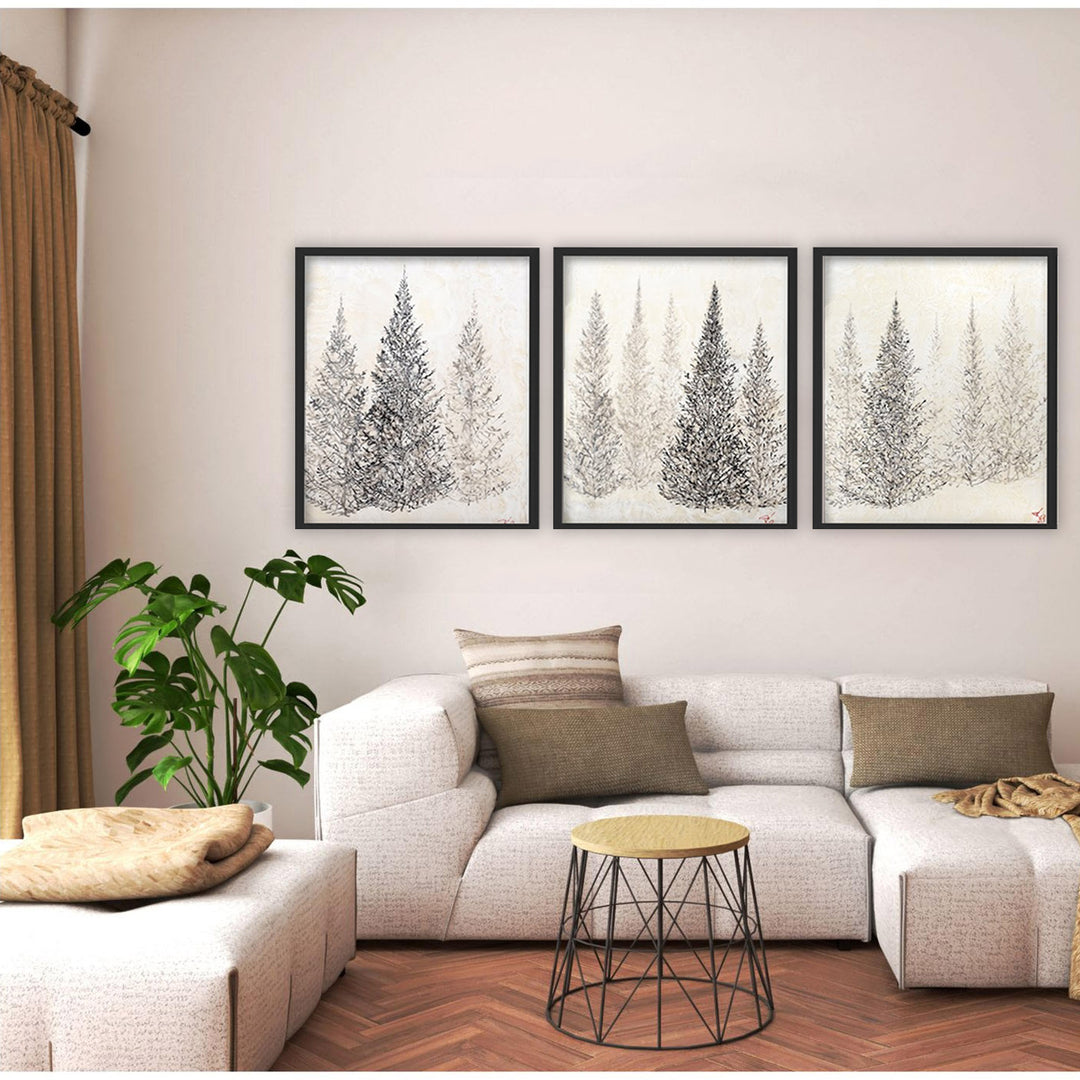 "Monoscape XXVIII" Canvas Wall Art Set Karen Biery