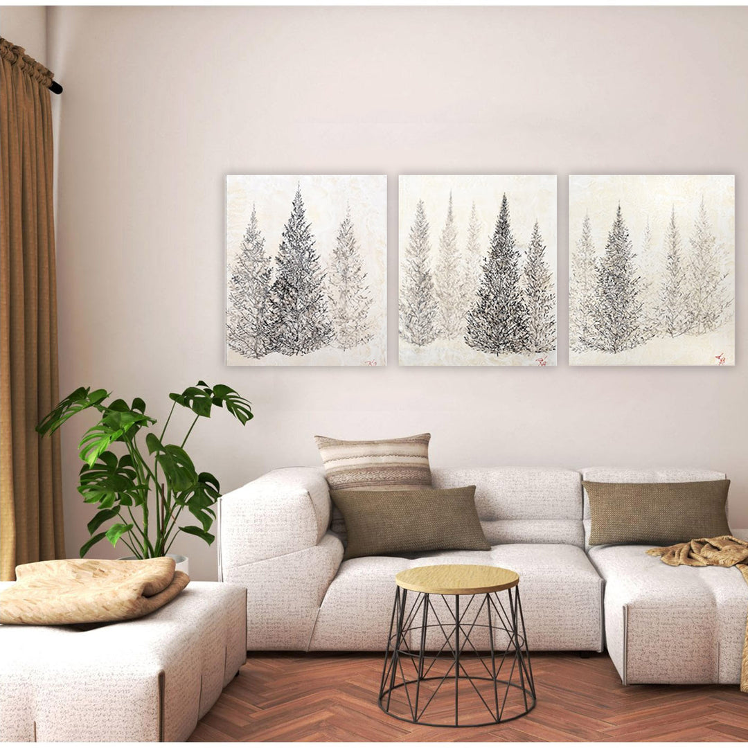 "Monoscape XXVIII" Canvas Wall Art Set Karen Biery
