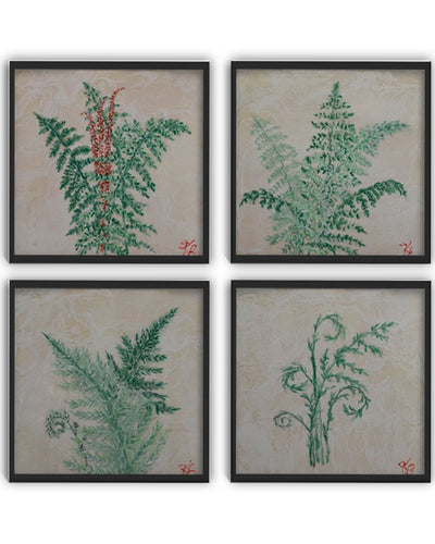 "Monoscape XLVI" Four Piece Canvas Wall Art Set By Karen Biery