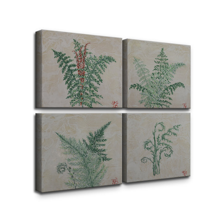"Monoscape XLVI" Four Piece Canvas Wall Art Set By Karen Biery