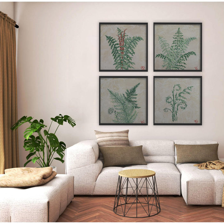 "Monoscape XLVI" Four Piece Canvas Wall Art Set By Karen Biery