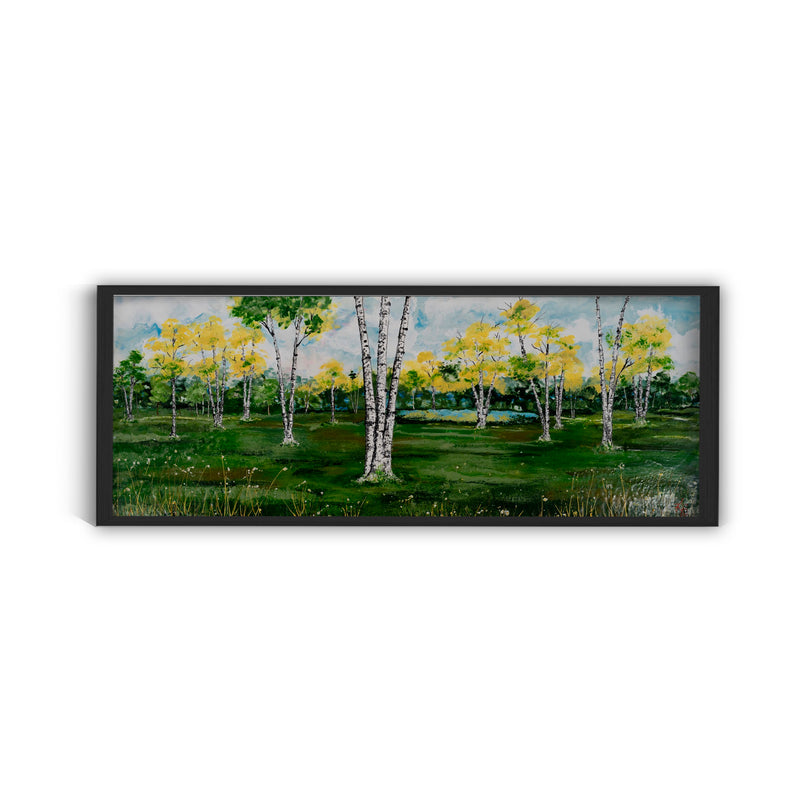 "Summer Birchscape" Canvas Wall Art Karen Biery