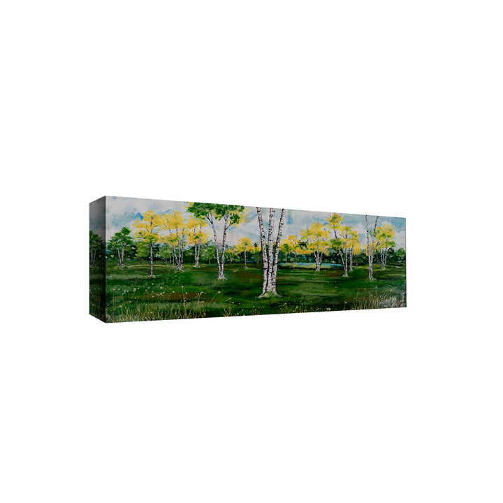 "Summer Birchscape" Canvas Wall Art Karen Biery