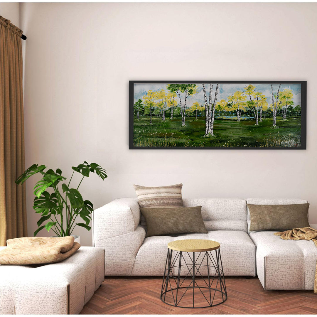 "Summer Birchscape" Canvas Wall Art Karen Biery