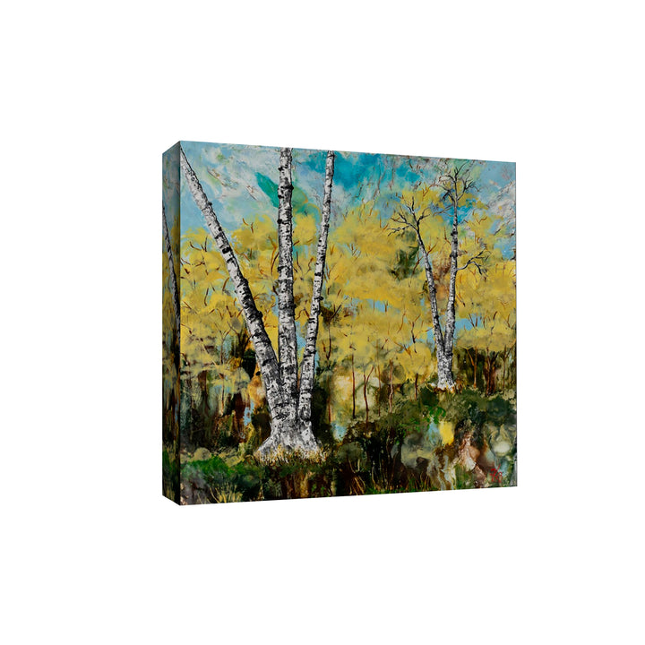 "Rustic Birch" Canvas Wall Art Karen Biery