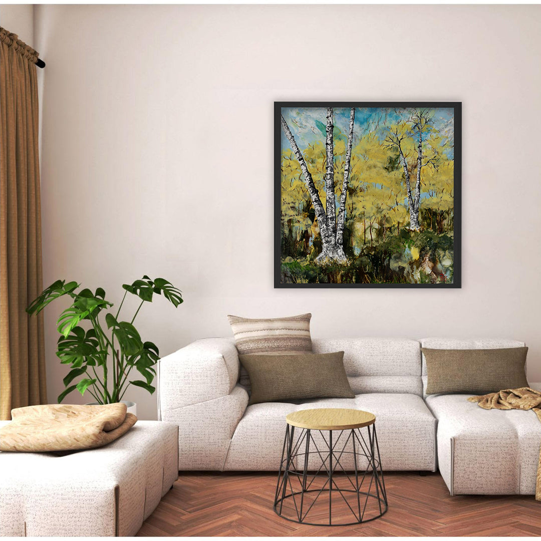"Rustic Birch" Canvas Wall Art Karen Biery