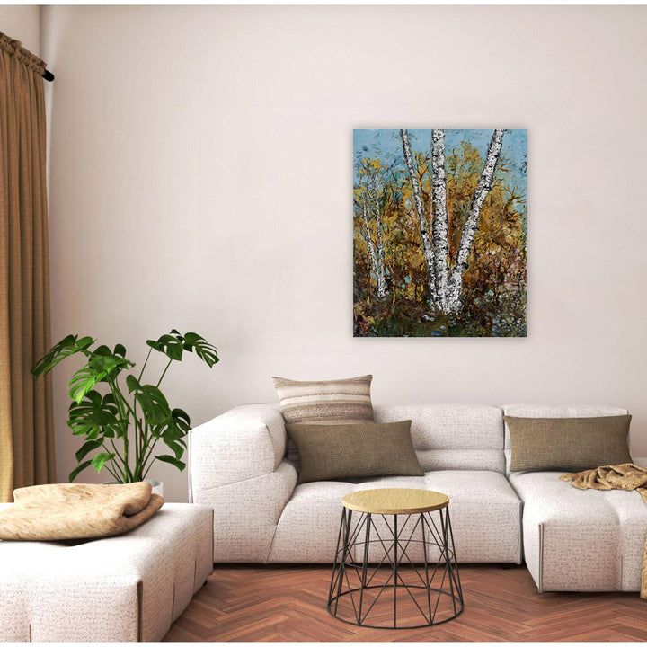 "Burnished Birch" Canvas Wall Art By Karen Biery