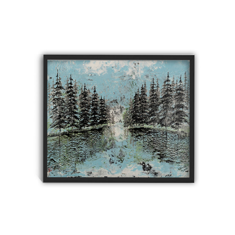 "Evergreen Reflection" Canvas Wall Art By Karen Biery