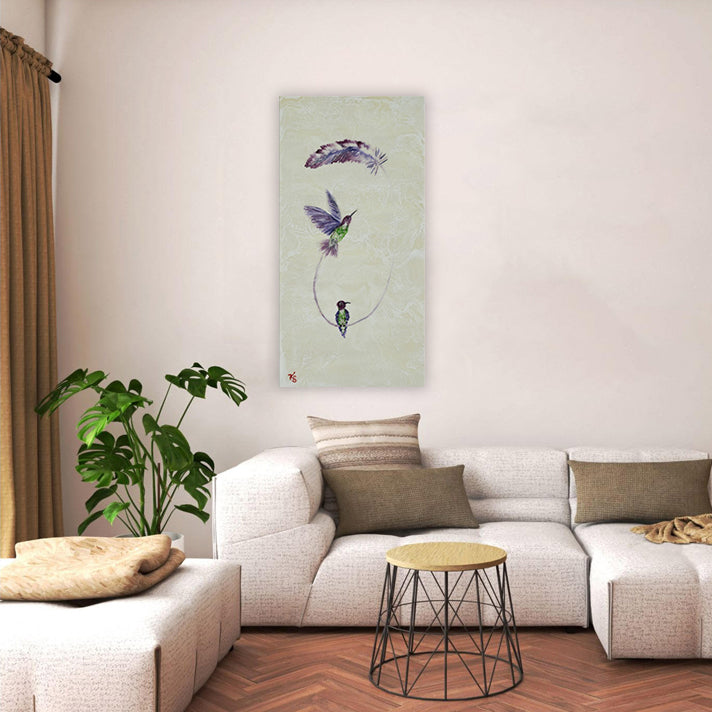 "Flight of Color" Canvas Wall Art By Karen Biery